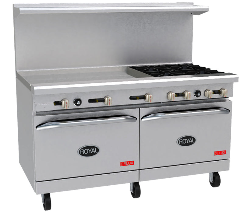 Ranges 60"w, Gas, 10 Burners