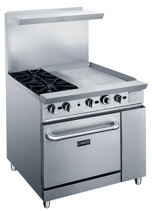 36" Gas Range Stove with Two (2) Open Burners & 24" Griddle