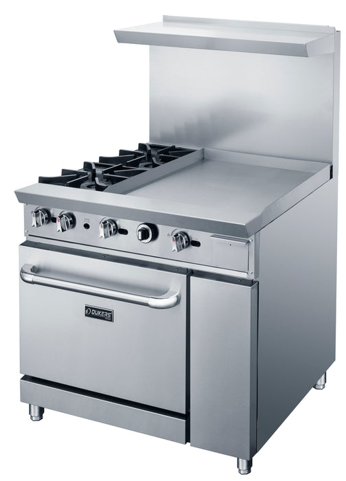 36" Gas Range Stove with Two (2) Open Burners & 24" Griddle