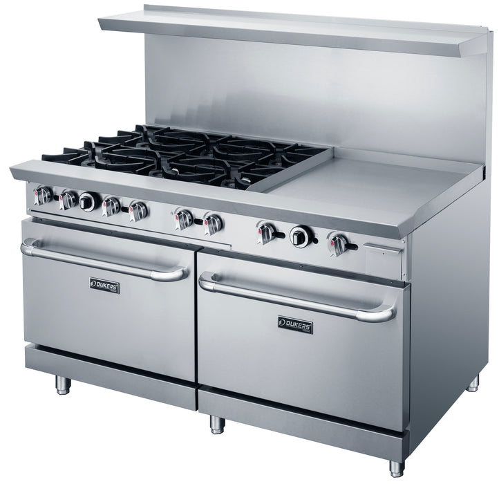 60" with Six (6) Open Burners & 24" Griddle