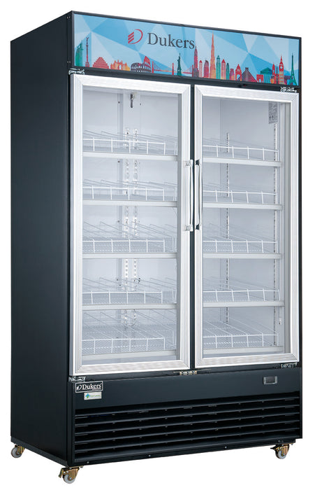 Bottom Mount (2) Two Glass Hinged Door Refrigerator - 39in