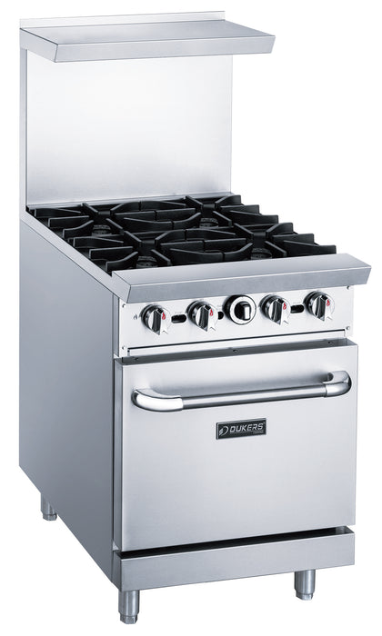 24" Gas Range Stove with Four (4) Open Burners