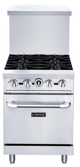 24" Gas Range Stove with Four (4) Open Burners