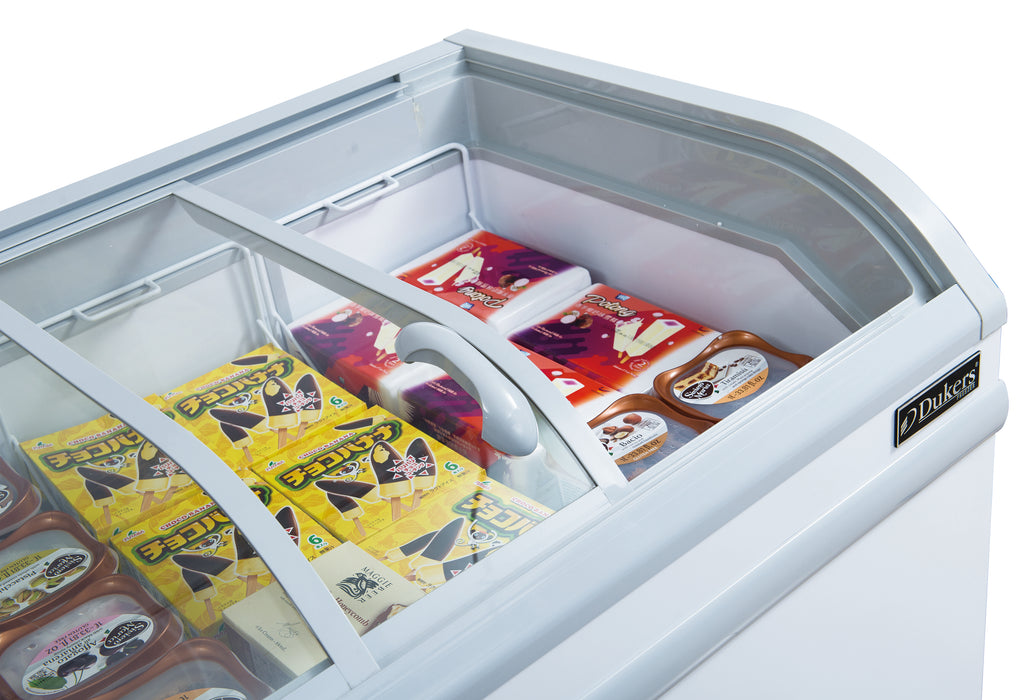 Curved Sliding Lids Chest Freezers - 56in